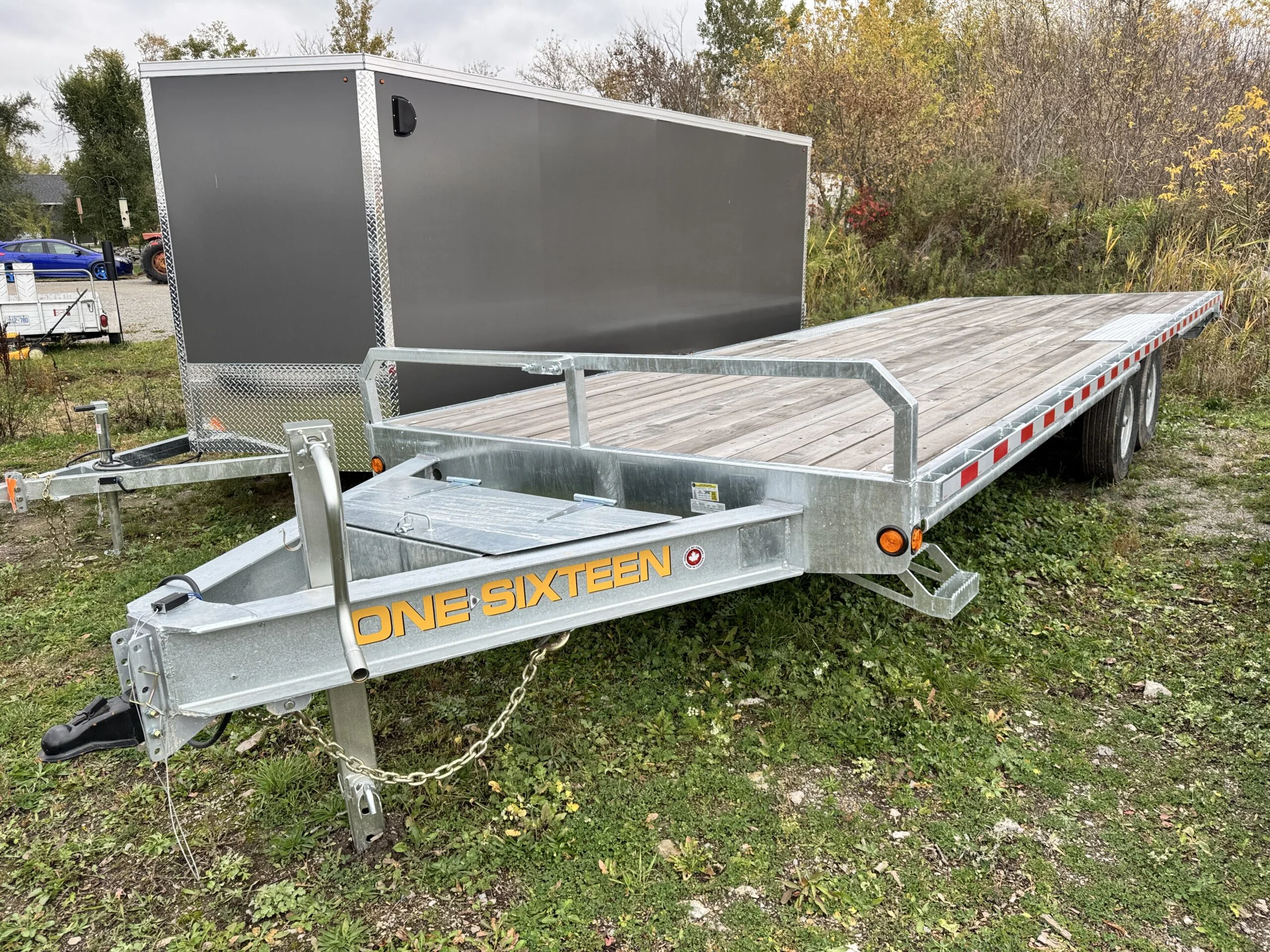 20 FT Flat Bed Deckover Galvanized Trailer 14K