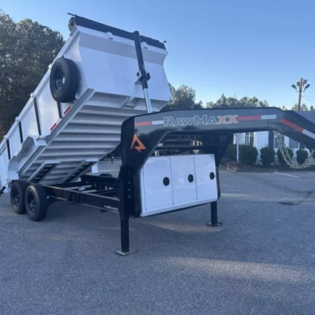 2026 RawMaxx 16X83 16KGVWR Gooseneck Dump Trailer