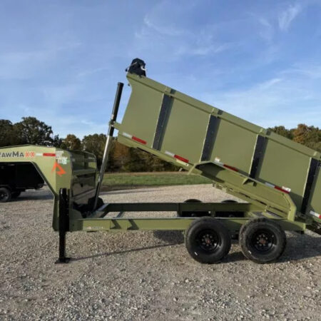 2026 RawMaxx 83X14 Gooseneck Dump Trailer 16K GVWR