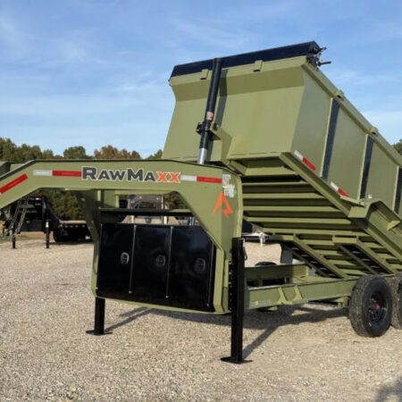 2026 RawMaxx 83X14 Gooseneck Dump Trailer 16K GVWR