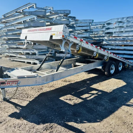 24 Foot Galvanized Power Tilt Deckover Trailer
