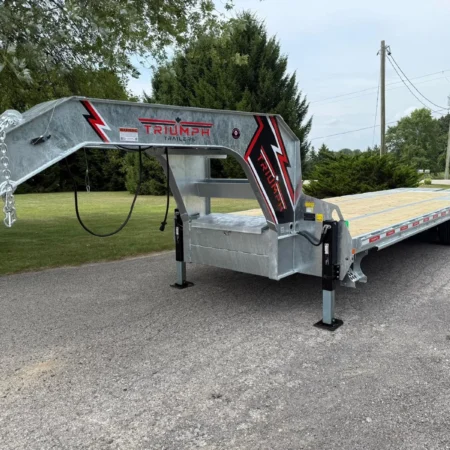 30ft Gooseneck Deckover Trailer 32k Galvanized 16 Ton