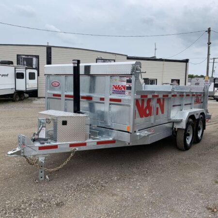 N&N Galvanized Dump Trailer