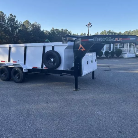 2026 RawMaxx 16X83 16KGVWR Gooseneck Dump Trailer