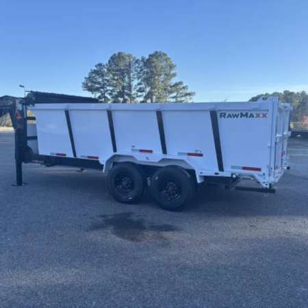 2026 RawMaxx 16X83 16KGVWR Gooseneck Dump Trailer