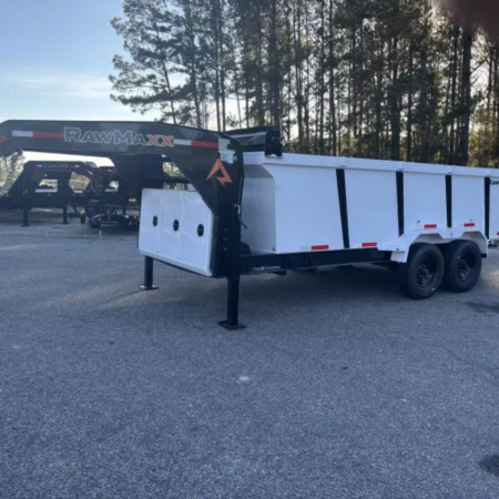 2026 RawMaxx 16X83 16KGVWR Gooseneck Dump Trailer