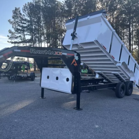 2026 RawMaxx 16X83 16KGVWR Gooseneck Dump Trailer