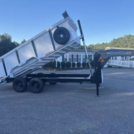 2026 RawMaxx 16X83 16KGVWR Gooseneck Dump Trailer
