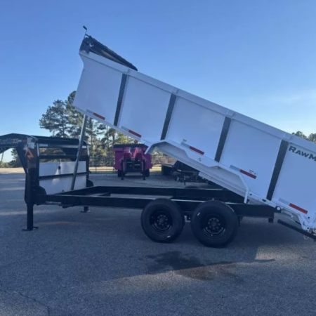 2026 RawMaxx 16X83 16KGVWR Gooseneck Dump Trailer
