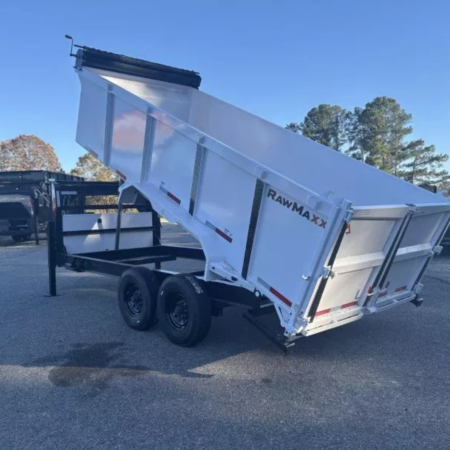 2026 RawMaxx 16X83 16KGVWR Gooseneck Dump Trailer