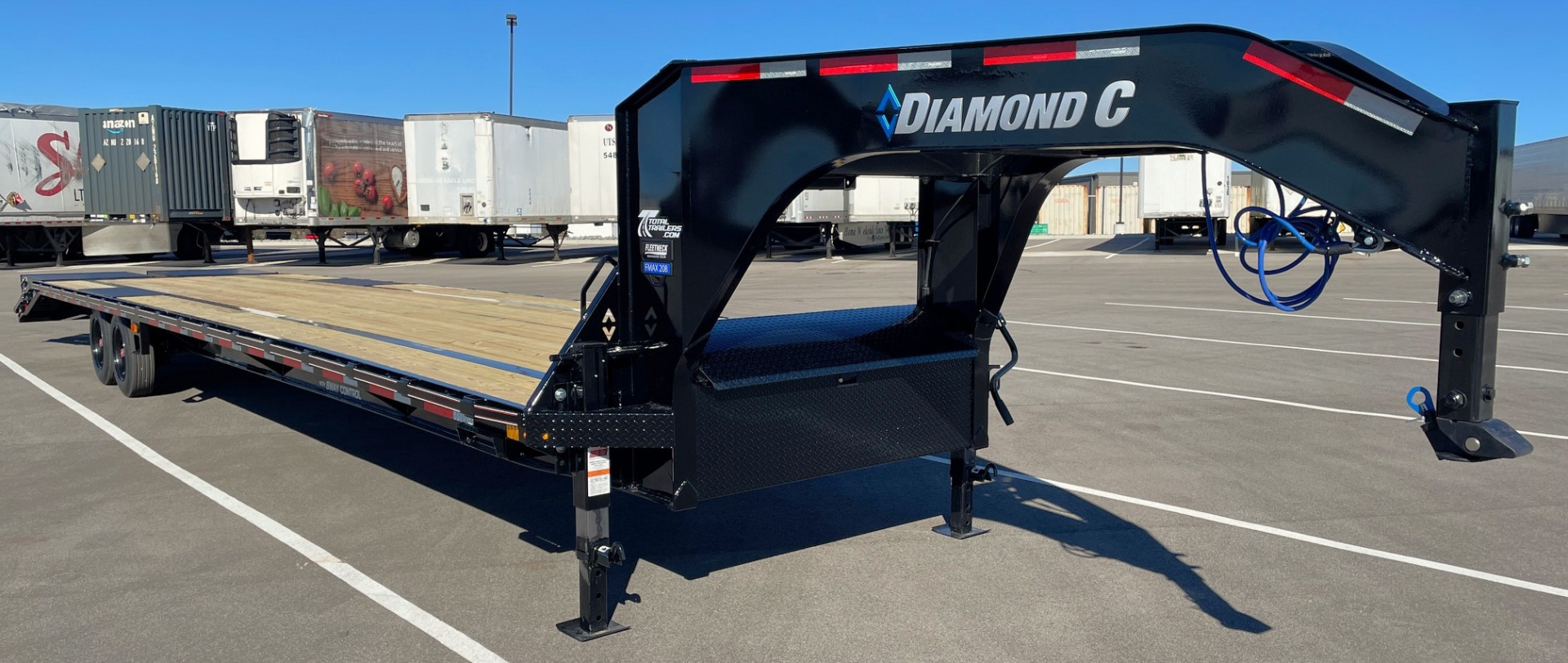 Diamond C 40ft Gooseneck Flatbed Trailer 18k GVWR
