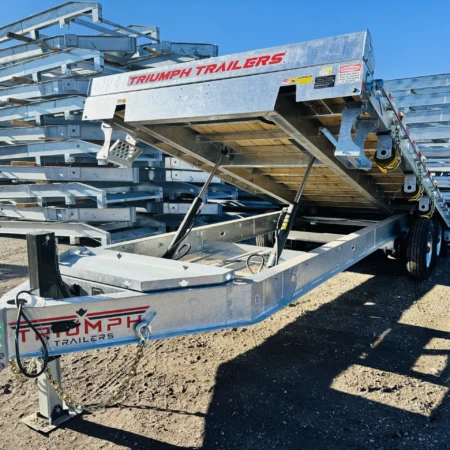 24 Foot Galvanized Power Tilt Deckover Trailer
