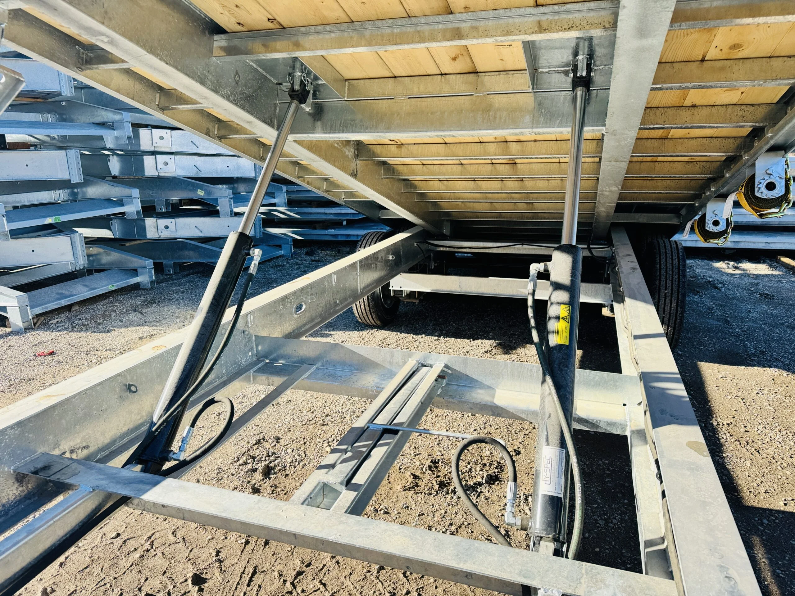 24 Foot Galvanized Power Tilt Deckover Trailer