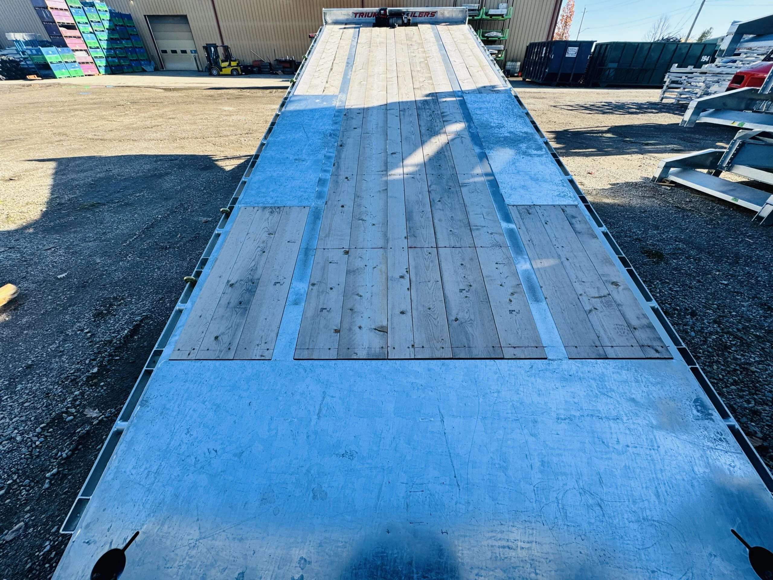 24 Foot Galvanized Power Tilt Deckover Trailer