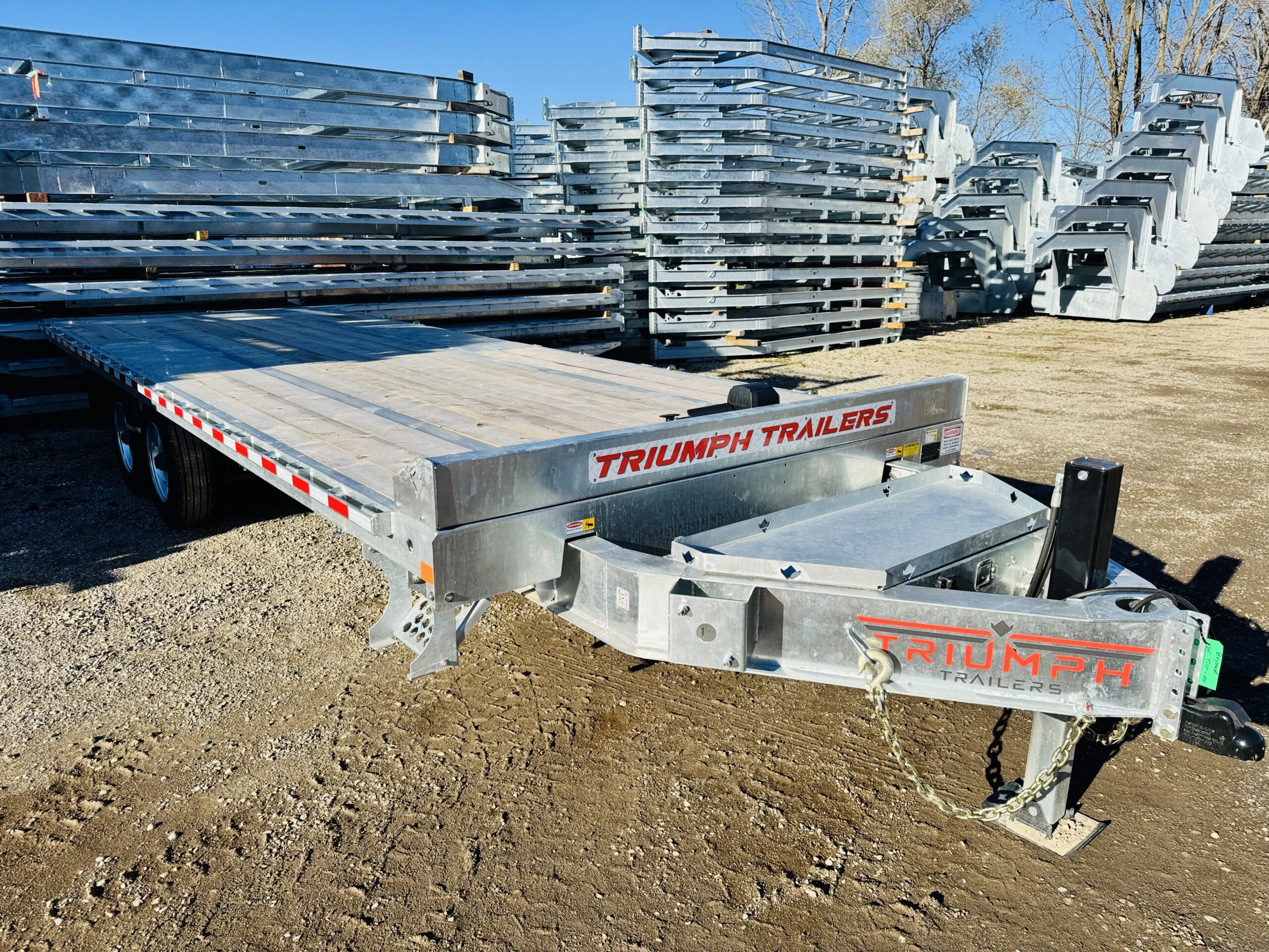 24 Foot Galvanized Power Tilt Deckover Trailer