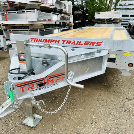 25 Foot 7 Ton Galvanized Deckover Trailer