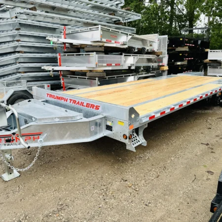 25 Foot 7 Ton Galvanized Deckover Trailer