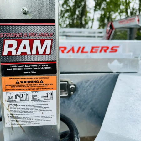 25 Foot 7 Ton Galvanized Deckover Trailer