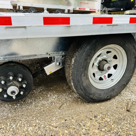 25 Foot 7 Ton Galvanized Deckover Trailer