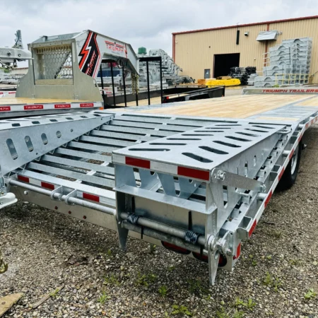 25 Foot 7 Ton Galvanized Deckover Trailer