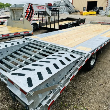 25 Foot 7 Ton Galvanized Deckover Trailer