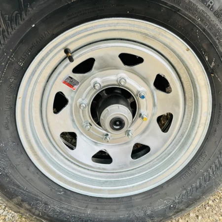 25 Foot 7 Ton Galvanized Deckover Trailer