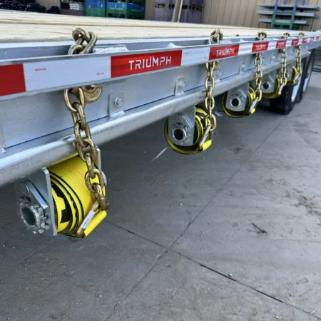 25 Foot Galvanized Deckover Trailer Full Width Ramps
