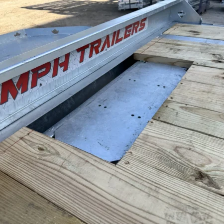 25 Foot Galvanized Deckover Trailer Full Width Ramps