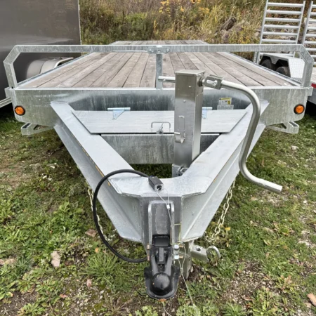20 FT Flat Bed Deckover Galvanized Trailer 14K