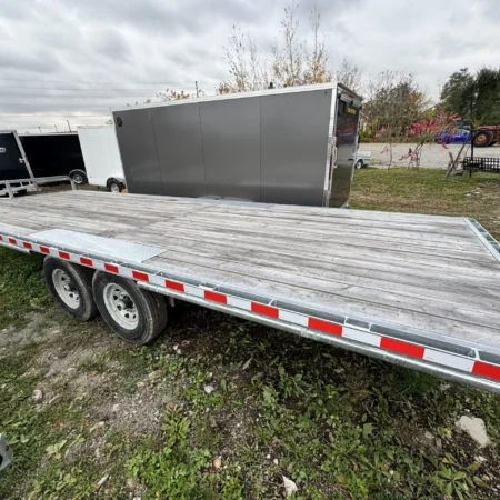 20 FT Flat Bed Deckover Galvanized Trailer 14K