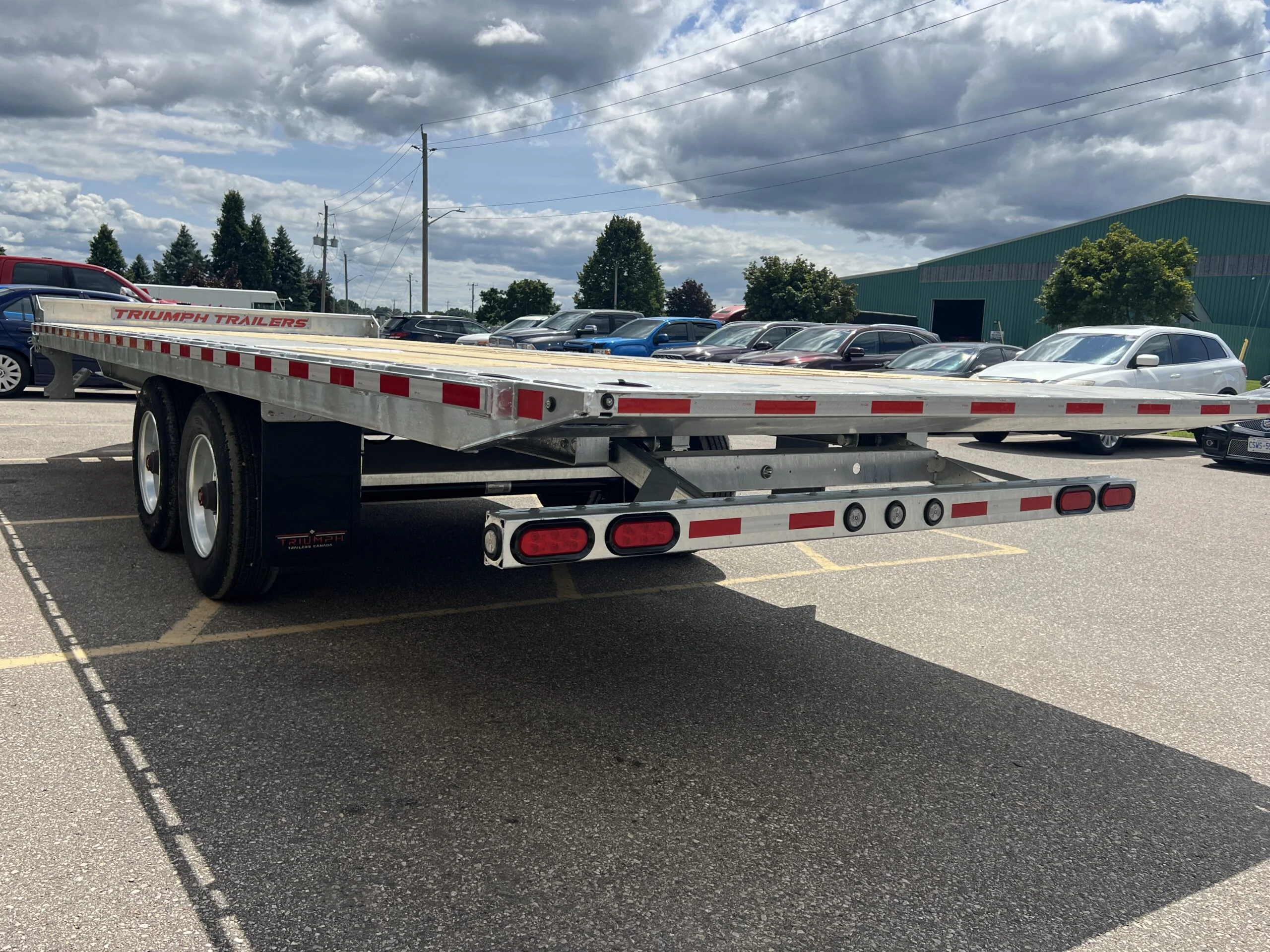 24 Foot Galvanized Power Tilt Deckover Trailer