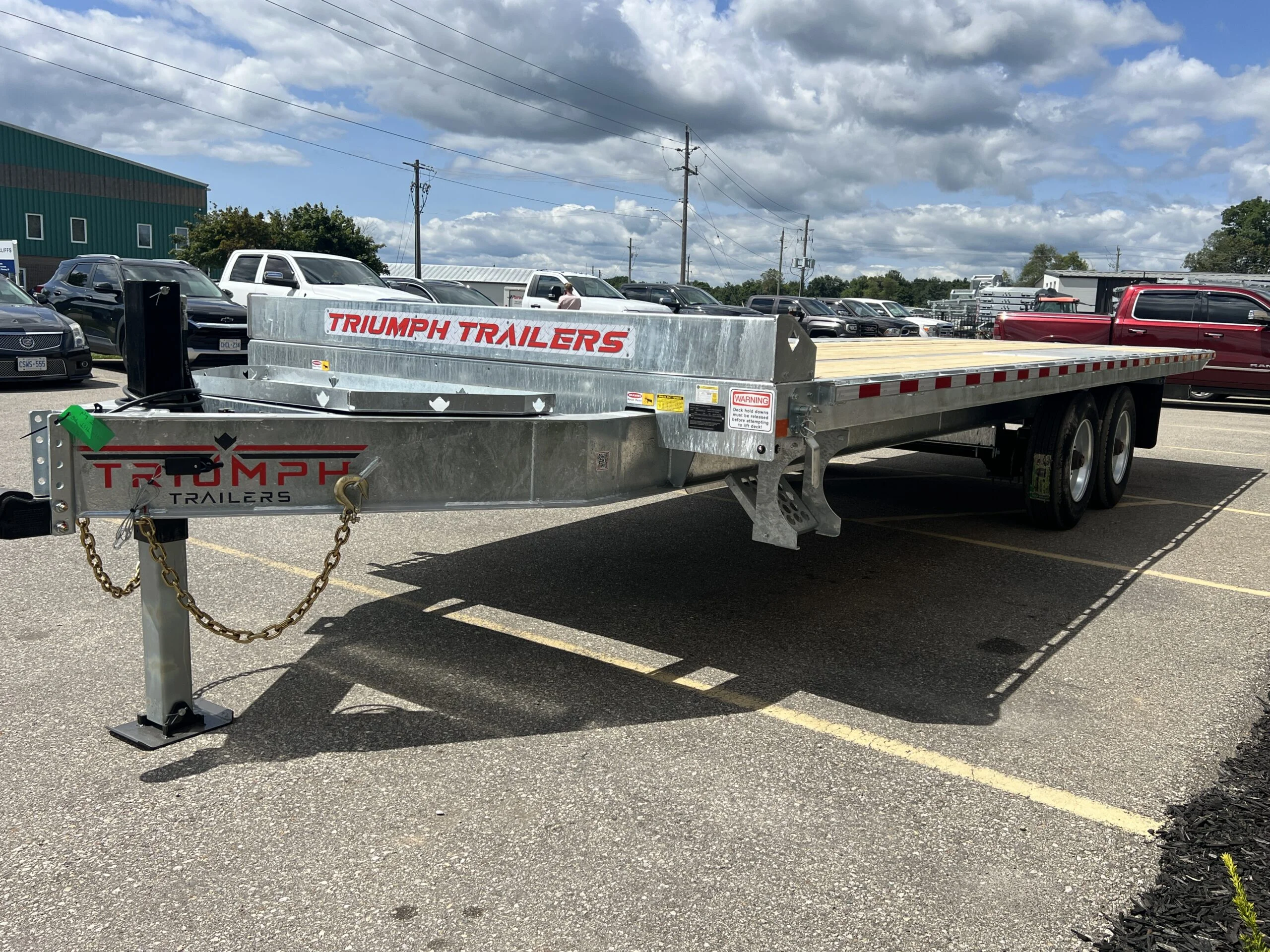 24 Foot Galvanized Power Tilt Deckover Trailer