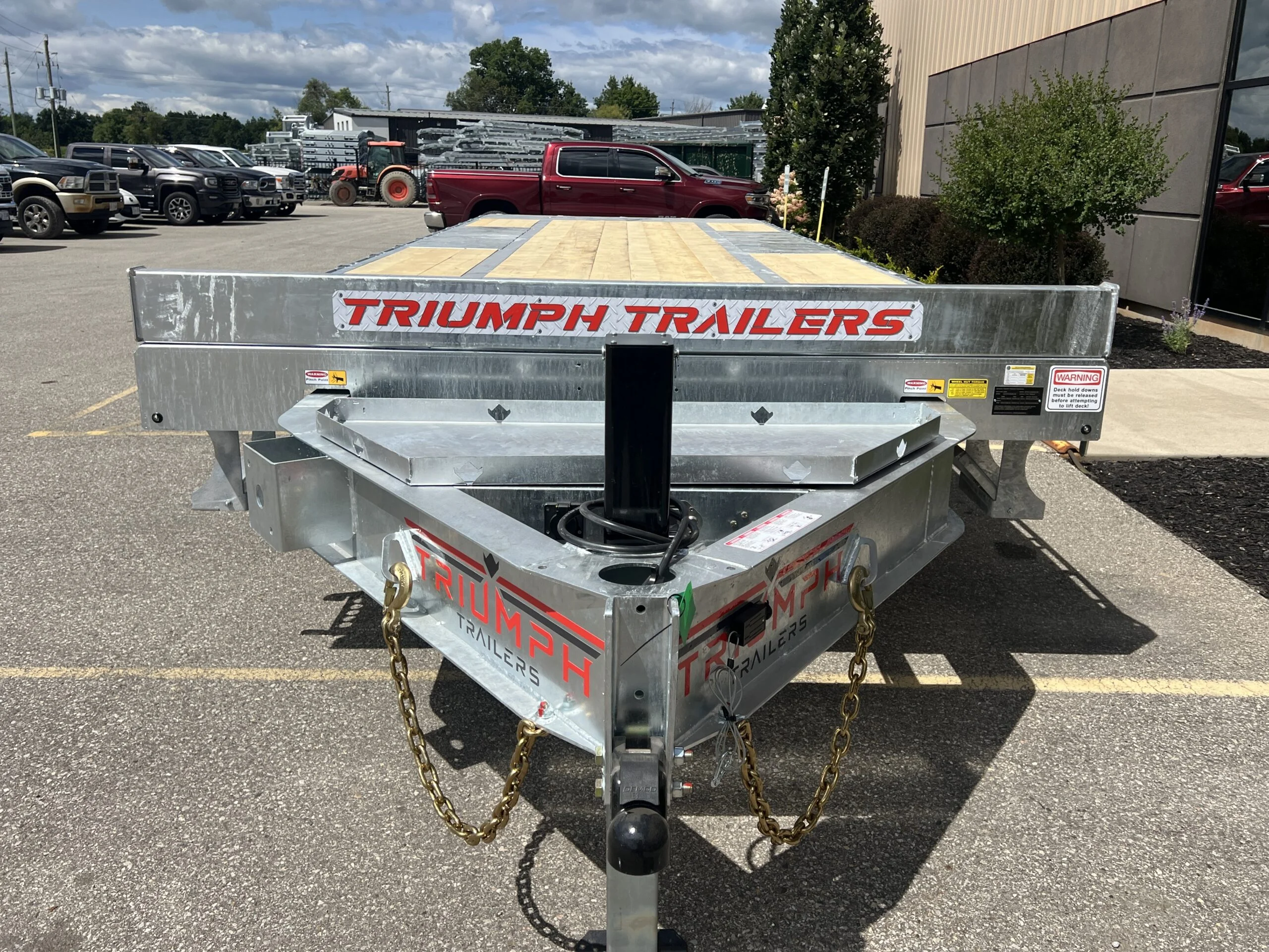 24 Foot Galvanized Power Tilt Deckover Trailer
