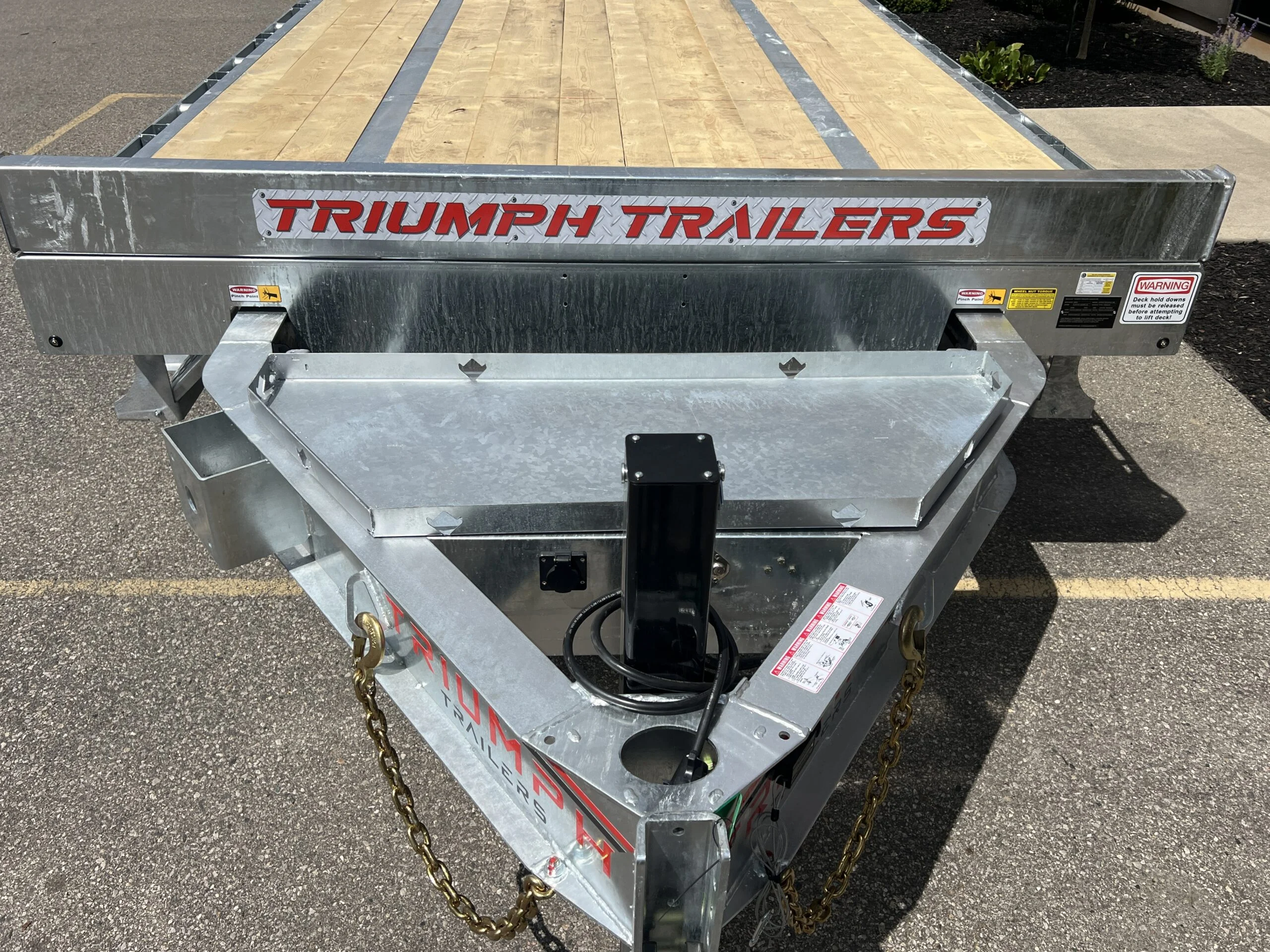 24 Foot Galvanized Power Tilt Deckover Trailer