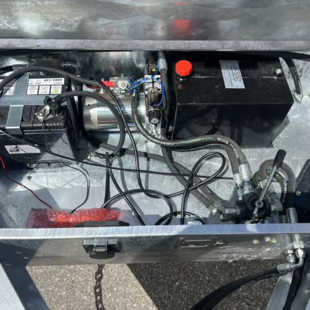 24 Foot Galvanized Power Tilt Deckover Trailer