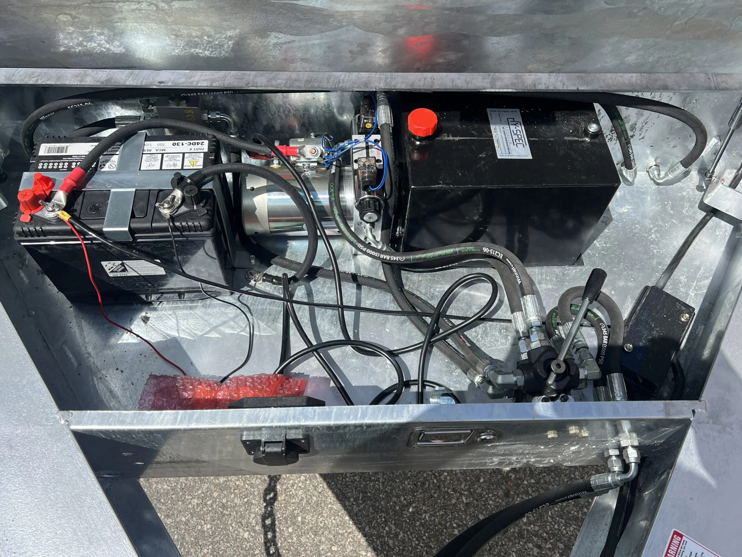 24 Foot Galvanized Power Tilt Deckover Trailer