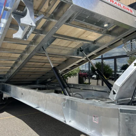 24 Foot Galvanized Power Tilt Deckover Trailer
