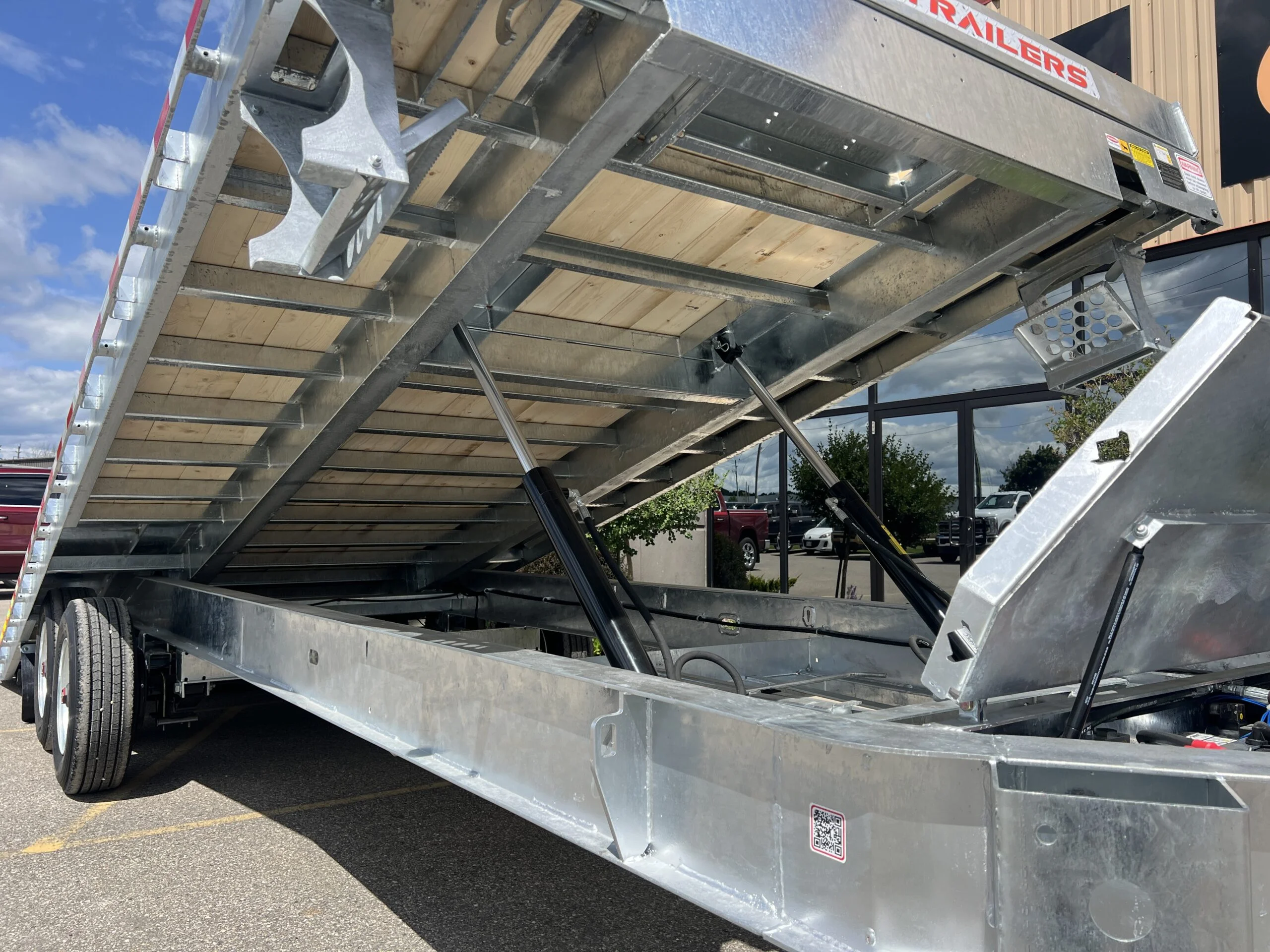 24 Foot Galvanized Power Tilt Deckover Trailer