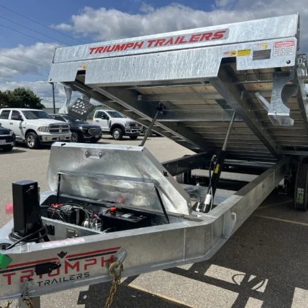 24 Foot Galvanized Power Tilt Deckover Trailer