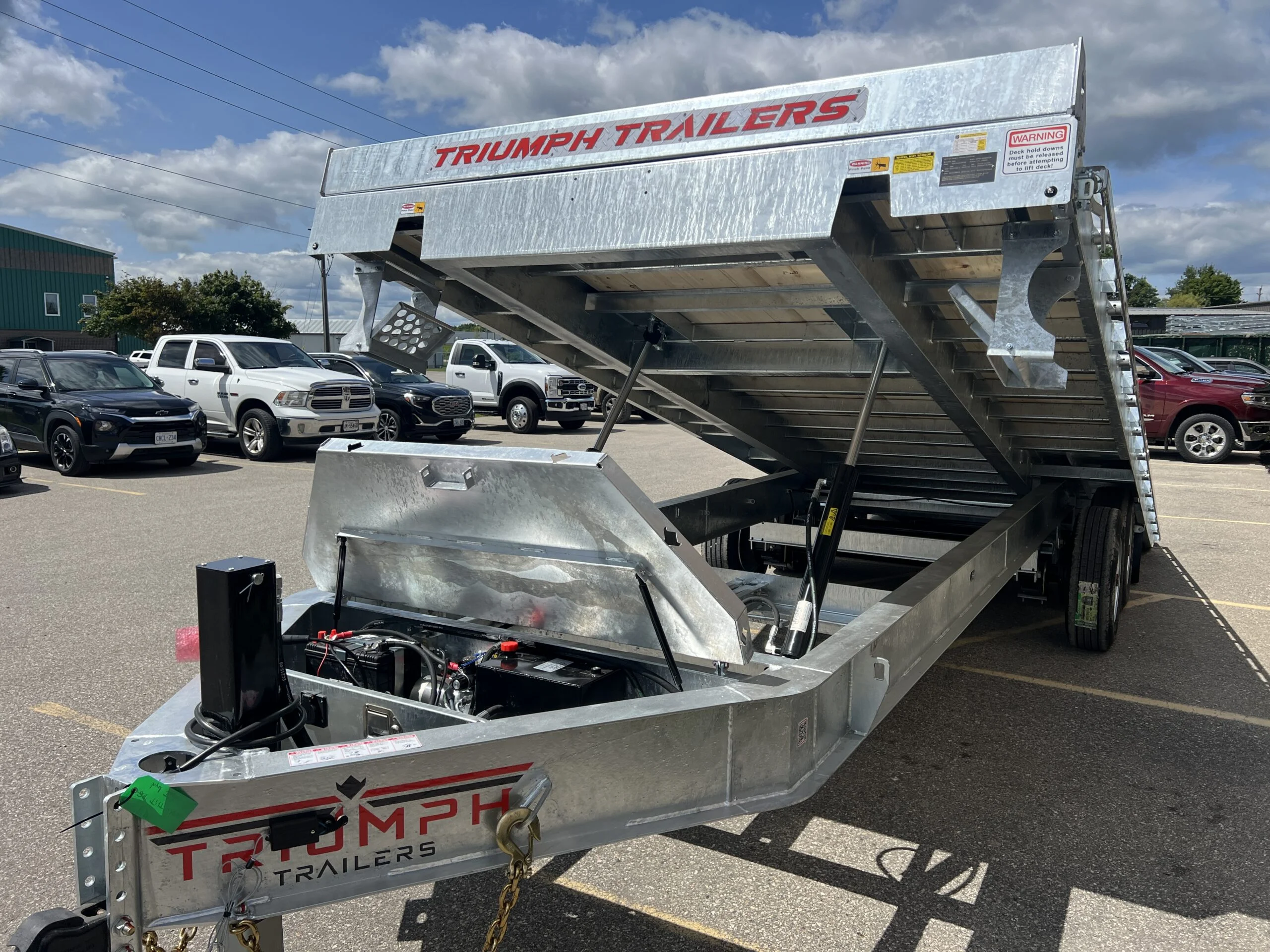 24 Foot Galvanized Power Tilt Deckover Trailer