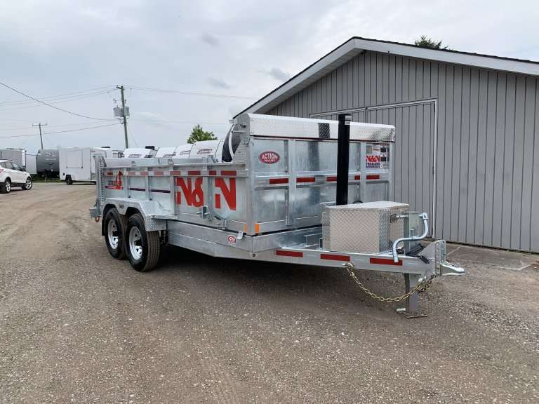 N&N Galvanized Dump Trailer