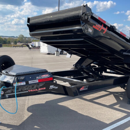Horizon 14x 83 EZ7 BLACK Dump Trailer 14k GVWR