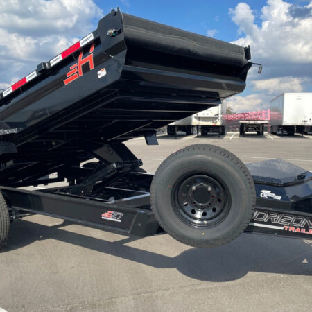 Horizon 14x 83 EZ7 BLACK Dump Trailer 14k GVWR