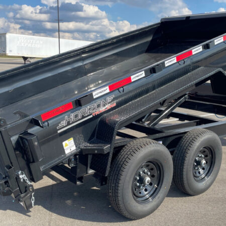 Horizon 14x 83 EZ7 BLACK Dump Trailer 14k GVWR