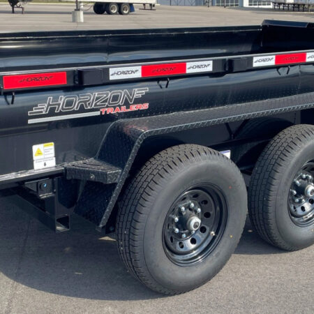 Horizon 14x 83 EZ7 BLACK Dump Trailer 14k GVWR