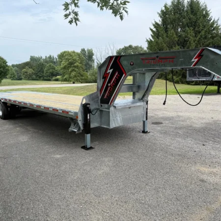 30ft Gooseneck Deckover Trailer 32k Galvanized 16 Ton