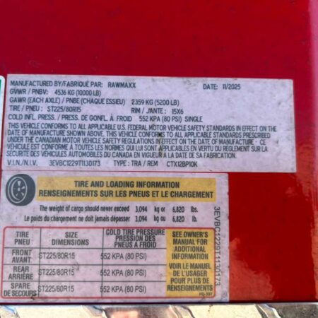 2026 RawMaxx 7X12 Enclosed Trailer